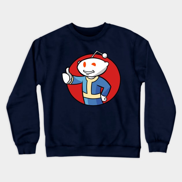 Snoo The Vault Dweller Crewneck Sweatshirt by KingVego